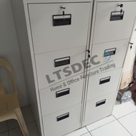 4-Layer Vertical Steel Filing Cabinet Gauge-20 Office Partition and Furniture