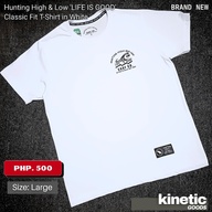 Hunting High & Low 'LIFE IS GOOD' Classic Fit T-Shirt in White