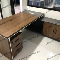 EXECUTIVE L-SHAPE TABLE OFFICE FURNITURE OFFICE PARTITION
