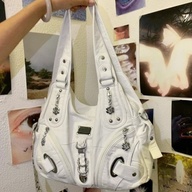 Y2K Large Retro 2-Way White Bag