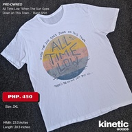 (PRE-OWNED) All Time Low “When The Sun Goes Down on This Town...” Band Shirt