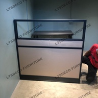 PANEL PARTITION WITH GLASS \ OFFICE PARTITION \ OFFICE FURNITURE SUPPLY