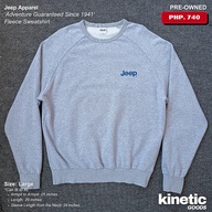 (PRE-OWNED) Jeep Apparel 'Guaranted Adventure Since 1941' Fleece Sweatshirt