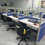 WORKSTATION CUBILE W/ GLASS PARTITION