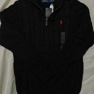 RL sweater zip Black