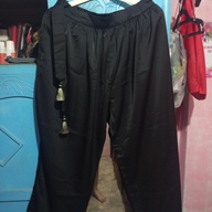 Formal silk wideleg pants