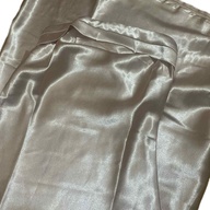Satin tube and backless dress