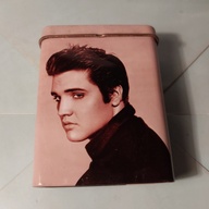 Vintage Elvis Presley Tin Can with Lid 4