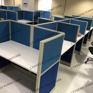 Full fabric cubicles fishbone type office partition