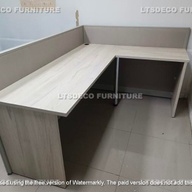 L-shape workstation cubicle office furniture and office partition