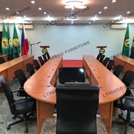 U-shape meeting table with top coated office furniture