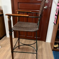 Antique wicker high chair