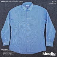 (PRE-OWNED) NEXT Slim Fit Dress Shirt in Blue