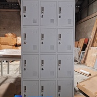 12-Door Steel Locker Cabinet, Heavy Duty