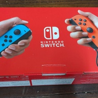 FOR SALE: NINTENDO SWITCH V2 NEON BLUE AND RED COMPLETE BOX