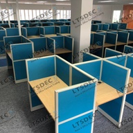 MODULAR CUBICLE FISHBONE TYPE SPACE SAVER OFFICE PARTITION