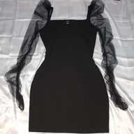 Black Mesh Dress (Shein)