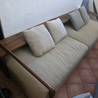 DAaZ Minimalist Wooden-Frame Sofa