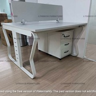 OFFICE PARTITION BUTTERFLY METAL LEG WITH DIVIDER ON TOP OFFICE PARTITION