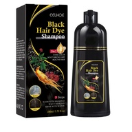 Black Hair Dye Shampoo – Covers Gray Hair in Minutes (100ml)