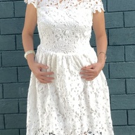Forme White Lace Dress