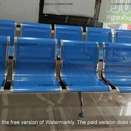 Office Furniture - Blue Gang Chair Available in 3-5 Seats