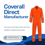 COVERALLS ORANGE YELLOW BLUE