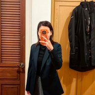 mango women navy blazer Med