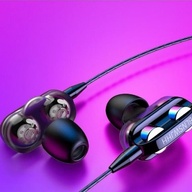 【Buy 1 Get 1 Free】Wired Earphone With microphone Music Earbuds Bass Noise-Cancellation Headset