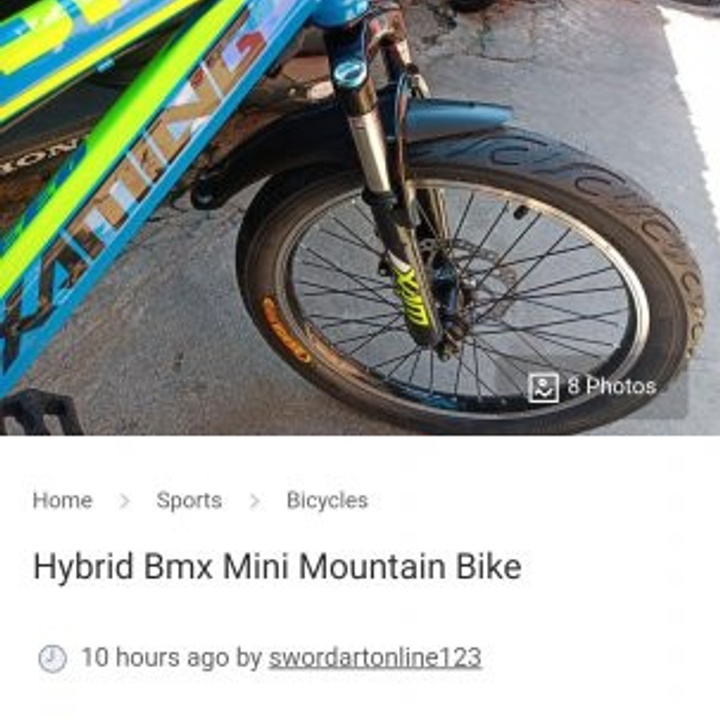 BMX Hybrid Mini Mountain Bike at 4500.00 from City of Pasig