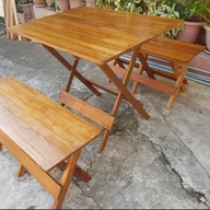 Wooden Tables And Benches