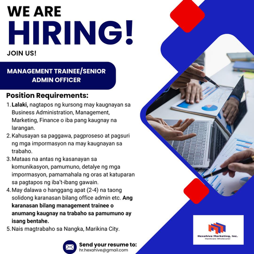 MANAGEMENT TRAINEE / SENIOR ADMIN OFFICER